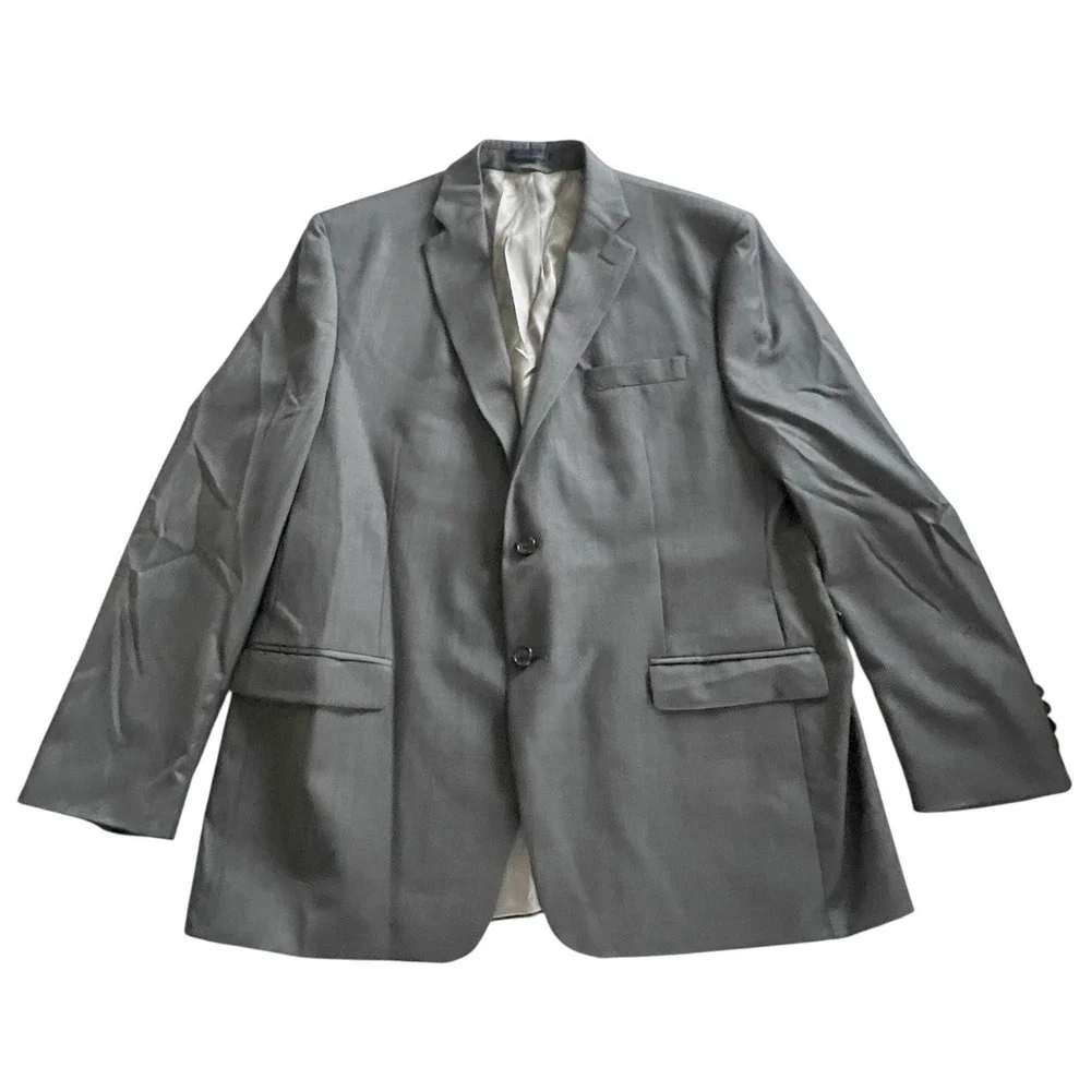Lauren Ralph Lauren Blazer Mens 48R Gray Taupe Wool Sport Coat Business Jacket